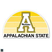  App State 3.25 Inch Gradient Half Moon Rugged Sticker Decal