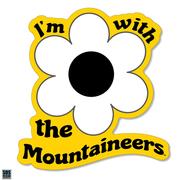  App State 3.25 Inch I ' M With Flower Rugged Sticker Decal