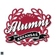  Arkansas 3.25 Inch Alumni Leaves Rugged Sticker Decal