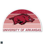  Arkansas 3.25 Inch Gradient Half Moon Rugged Sticker Decal