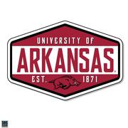  Arkansas 3.25 Inch Hexagon Badge Rugged Sticker Decal