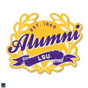  Lsu 3.25 Inch Alumni Leaves Rugged Sticker Decal