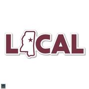  Mississippi State 3.25 Inch Local Rugged Sticker Decal