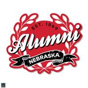  Nebraska 3.25 Inch Alumni Leaves Rugged Sticker Decal