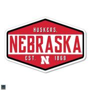  Nebraska 3.25 Inch Hexagon Badge Rugged Sticker Decal