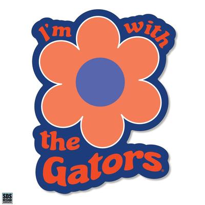 Florida 3.25 Inch I'm with Flower Rugged Sticker Decal