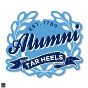  Carolina 3.25 Inch Alumni Leaves Rugged Sticker Decal