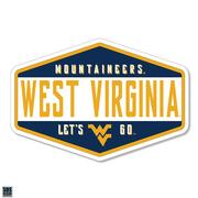  West Virginia 3.25 Inch Hexagon Badge Rugged Sticker Decal