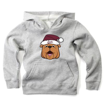 Mississippi State Bully Claus YOUTH Hoodie HTHR_GREY