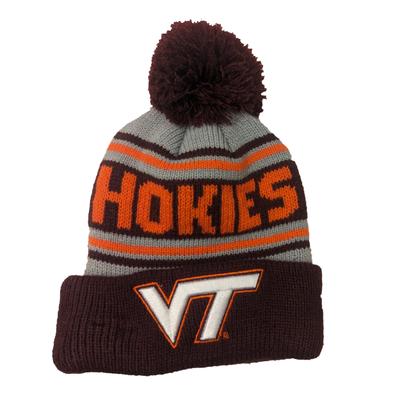 Virginia Tech New Era Wordmark Knit Pom Beanie