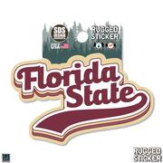  Florida State 3.25 Inch Retro Stack Rugged Sticker Decal