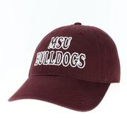  Mississippi State Legacy Youth Outline Relaxed Twill Hat