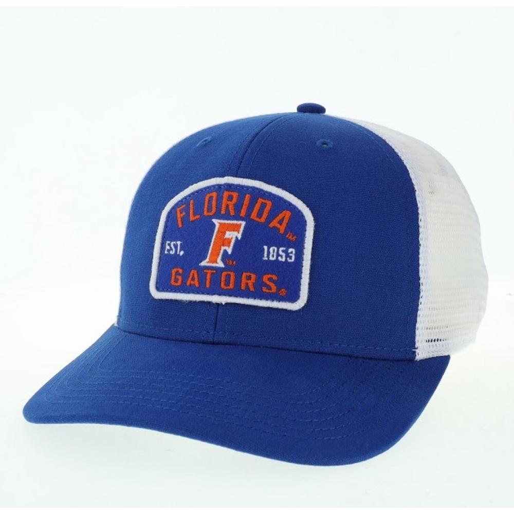 Gators | Florida Legacy Est Patch Mid-Pro Snapback Trucker Hat | Alumni ...