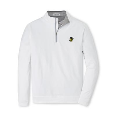 App State Peter Millar Vault Yosef Perth Solid 1/4 Zip WHITE