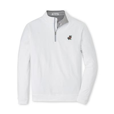 Florida Peter Millar Vault Albert Perth Solid 1/4 Zip WHITE