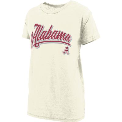 Alabama Pressbox Harlow Vintage Boyfriend Tee IVORY