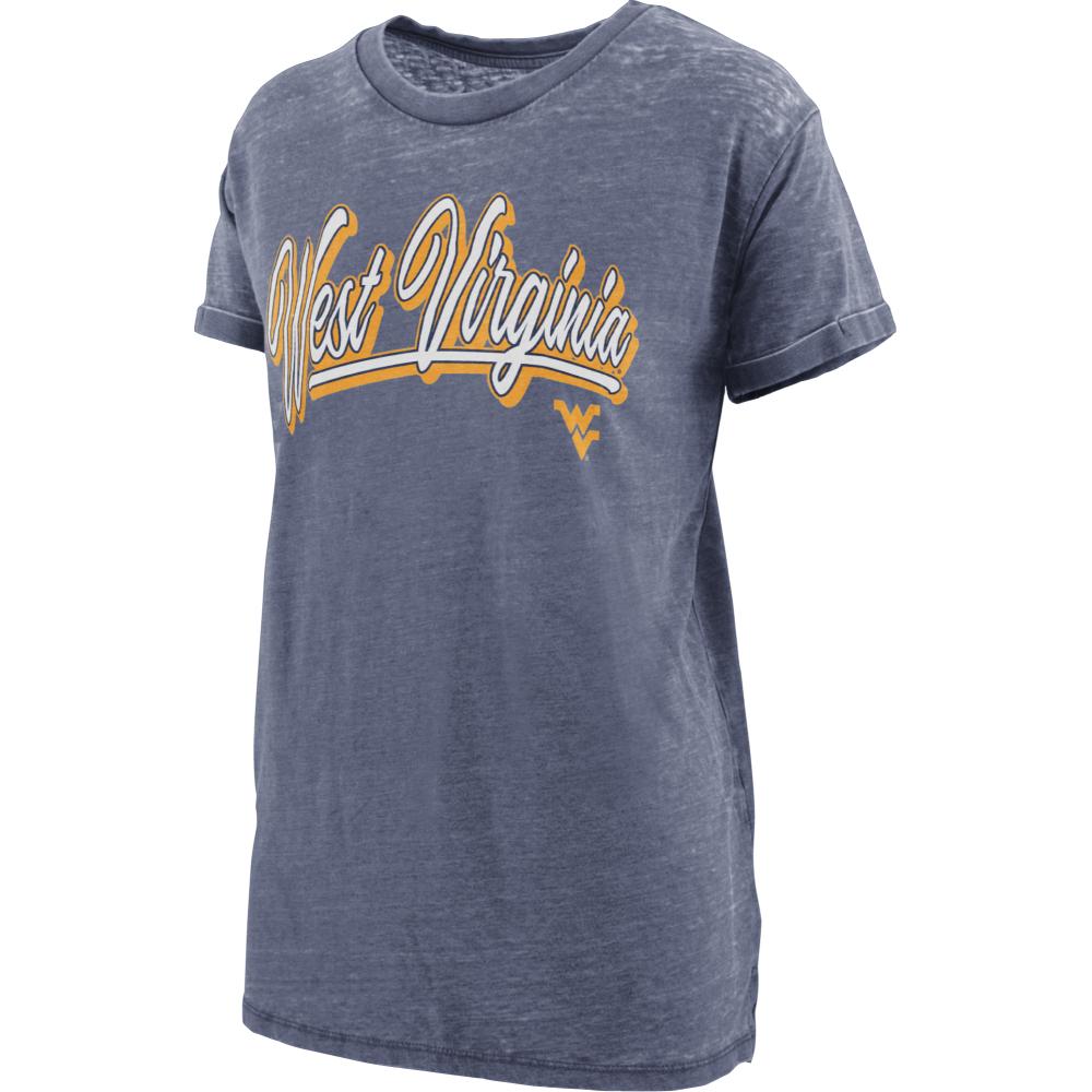 Wvu | West Virginia Pressbox Harlow Vintage Boyfriend Tee | Alumni Hall