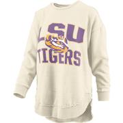  Lsu Pressbox Maxima Vintage Poncho Crew