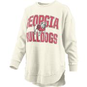  Georgia Pressbox Maxima Vintage Poncho Crew