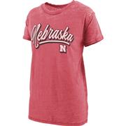  Nebraska Pressbox Harlow Vintage Boyfriend Tee