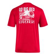  Nebraska Adidas Home Stack Blend Tee