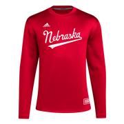  Nebraska Adidas Reverse Retro Icon Fleece Crew