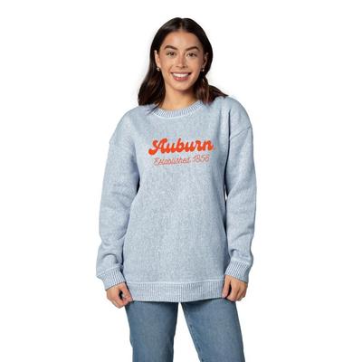 Auburn Chainstitch Embroidery Warm Up Crew Sweatshirt