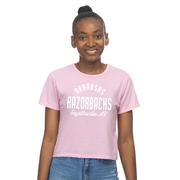  Arkansas Zoozatz Pastel Crop Tee