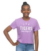  Lsu Zoozatz Pastel Crop Tee