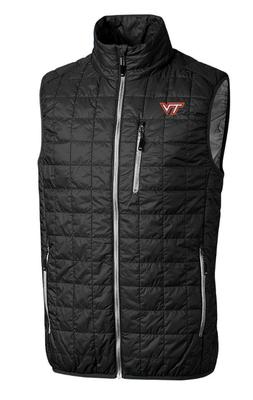 Virginia Tech Cutter & Buck Big & Tall Rainier Eco Insulated Puffer Vest