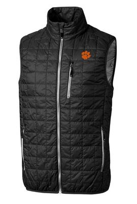 Clemson Cutter & Buck Big & Tall Rainier Eco Insulated Puffer Vest
