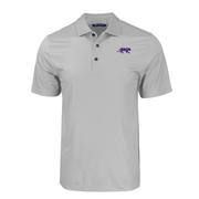  Lsu Cutter & Buck Tonal Geo Print Polo