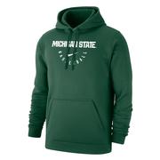  Michigan State Nike Club Fleece Basketball Hoody