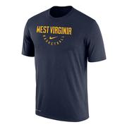  West Virginia Nike Basketball Dri- Fit Cotton Tee