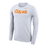  Tennessee Nike Lady Vols Dri- Fit Legend Script Long Sleeve Tee