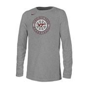  Virginia Tech Nike Youth Legend Basketball Medallion Long Sleeve Tee