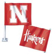  Nebraska Wincraft N Logo Car Flag