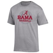  Alabama Champion Wordmark Baseball Stack Tee