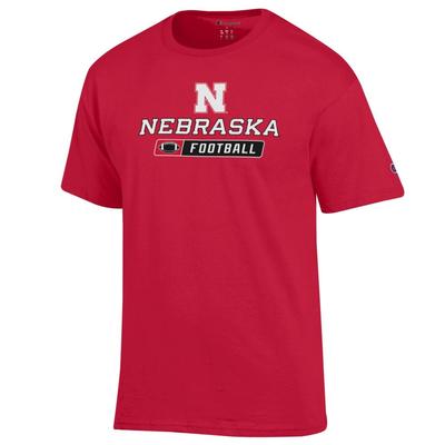 Nebraska Champion Basic Football Tee