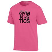  Georgia Champion Pink Gymnastics Stack Tee