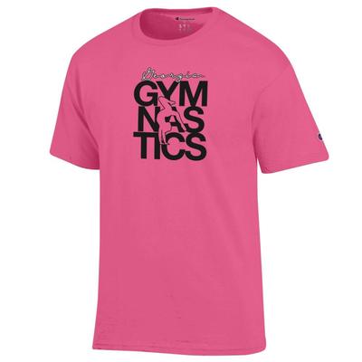Georgia Champion Pink Gymnastics Stack Tee
