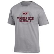  Virginia Tech Champion Wordmark Baseball Stack Tee