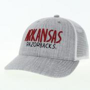  Arkansas Legacy Youth Stacked Wordmark Mid- Pro Structured Hat