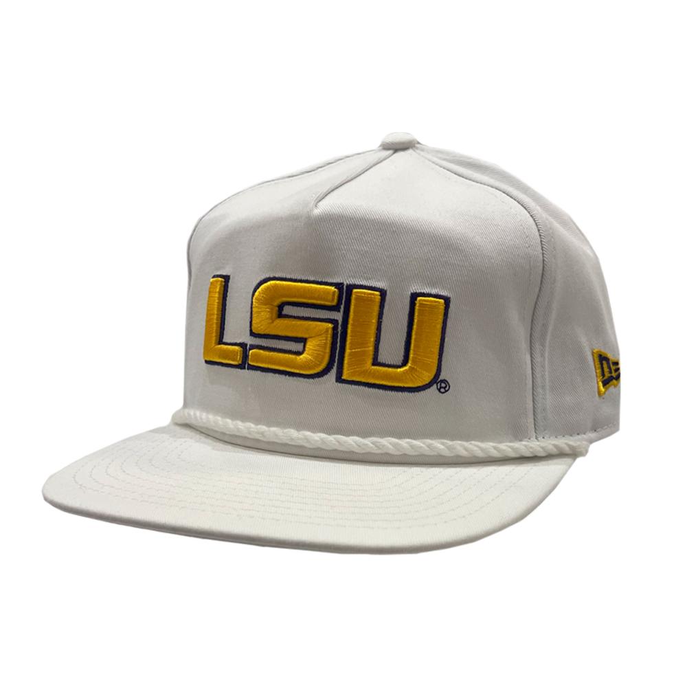 LSU, LSU New Era Golfer Rope Trucker Hat