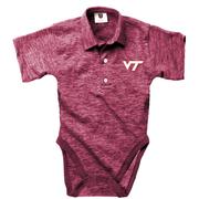  Virginia Tech Wes And Willy Infant Cloudy Yarn Polo Hopper