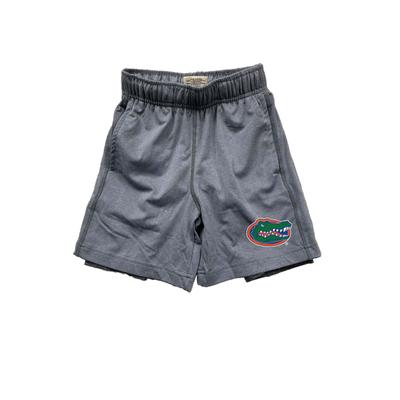 Florida Wes and Willy YOUTH 2 in 1 with Leg Print Short