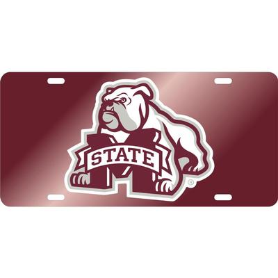 Mississippi State Reflective Bully Logo License Plate