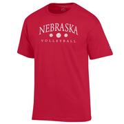  Nebraska Champion Women's Arch Volleyball Tee