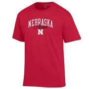  Nebraska Champion Women's Arch Alumni Script Tee