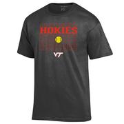  Virginia Tech Champion Women's Wordmark Repeat Softball Tee